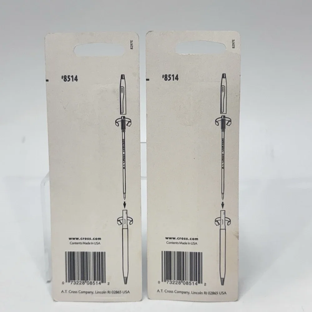 Cross Ball Point Pen‎ Refill Fine Black Ink Item #8514 Lot of 2